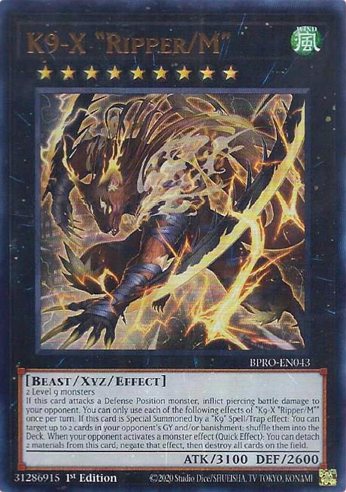 K9-X "Ripper/M" [BPRO-EN043] Ultra Rare | Total Play