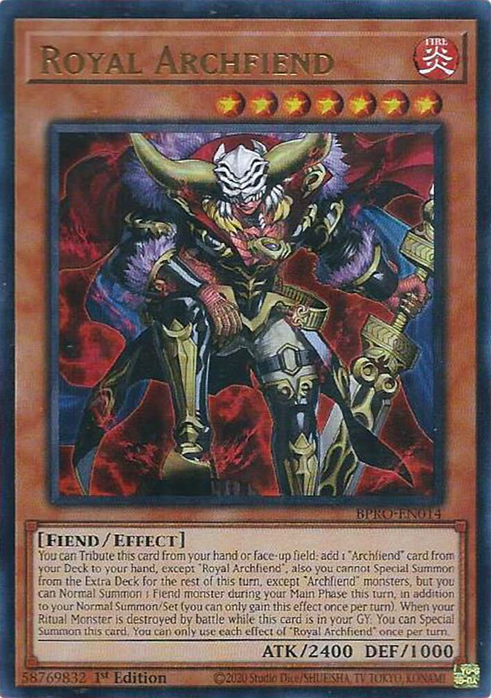 Royal Archfiend [BPRO-EN014] Ultra Rare | Total Play