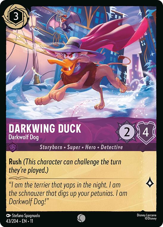 Darkwing Duck - Darkwolf Dog (43/204) [Winterspell] | Total Play