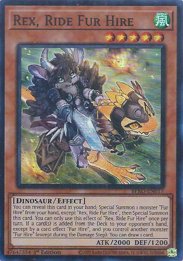 Rex, Ride Fur Hire [BPRO-EN017] Super Rare | Total Play