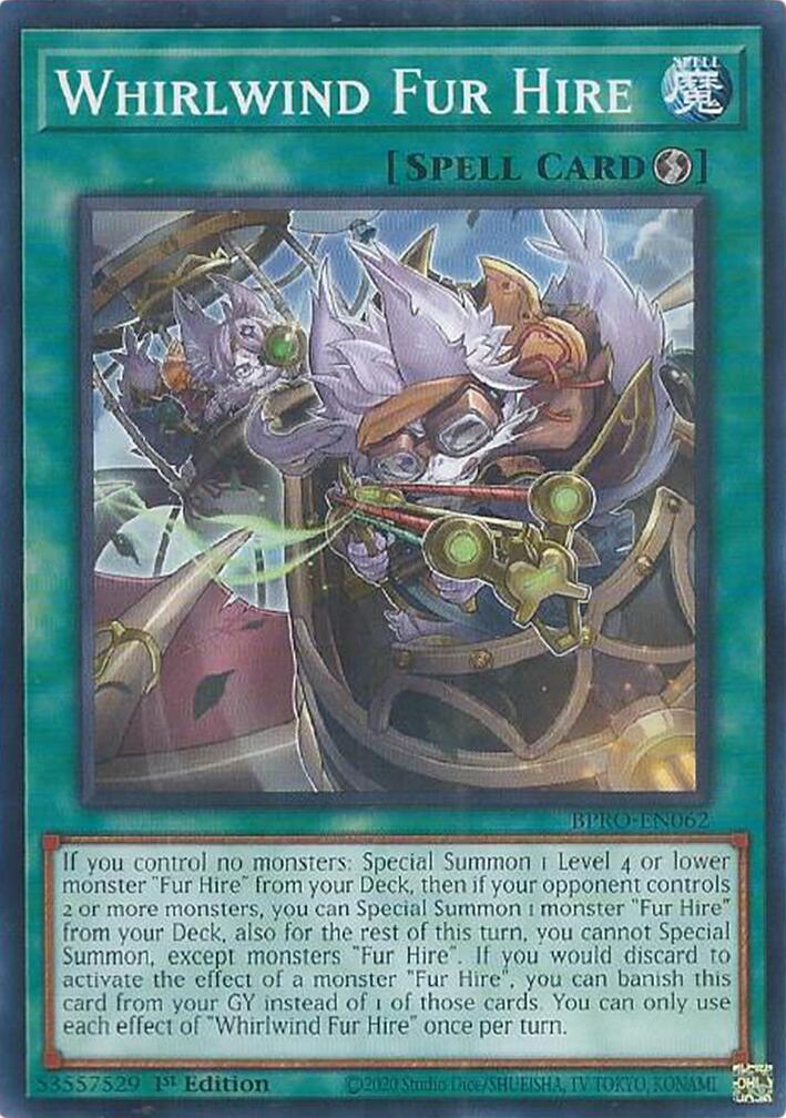 Whirlwind Fur Hire [BPRO-EN062] Common | Total Play