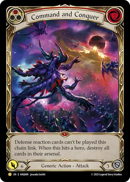 Command and Conquer [ANQ009] (Compendium of Rathe - Antiquity Pack)  Rainbow Foil | Total Play