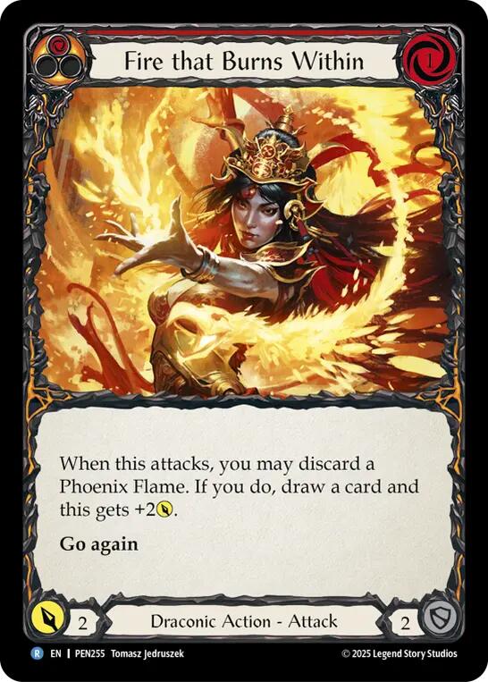 Fire that Burns Within [PEN255] (Compendium of Rathe)  Rainbow Foil | Total Play