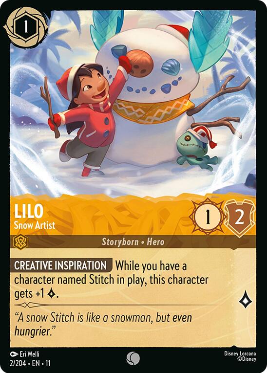 Lilo - Snow Artist (2/204) [Winterspell] | Total Play