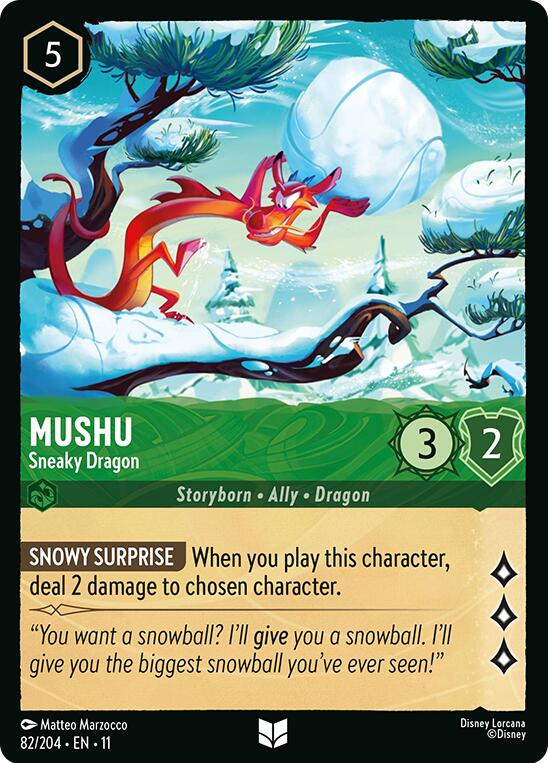 Mushu - Sneaky Dragon (82/204) [Winterspell] | Total Play