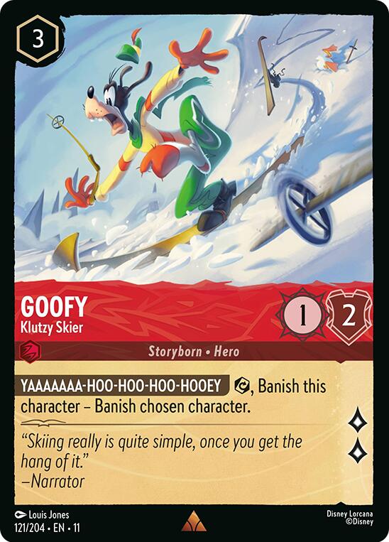 Goofy - Klutzy Skier (121/204) [Winterspell] | Total Play