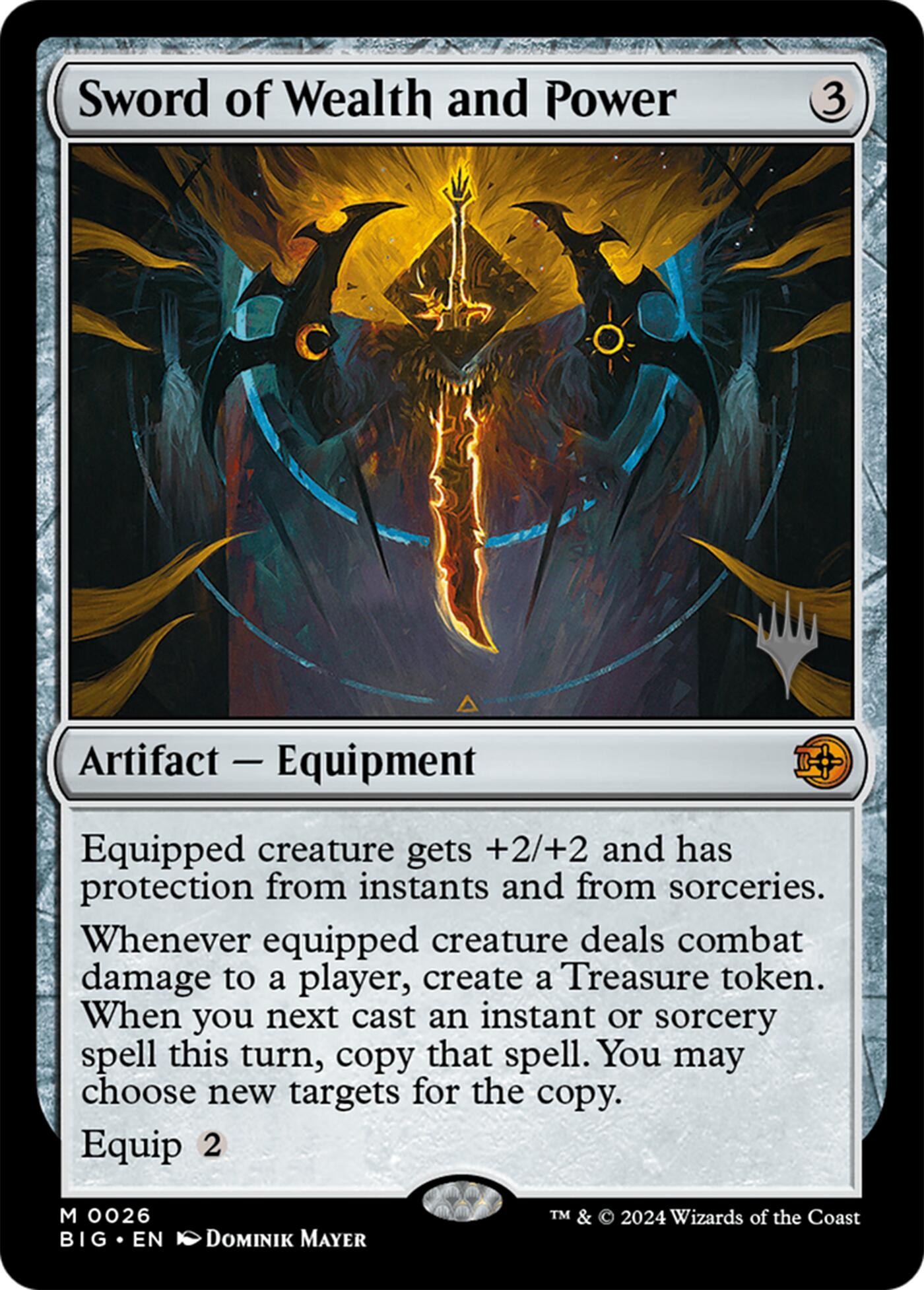 Sword of Wealth and Power [Lorwyn Eclipsed Promos] | Total Play