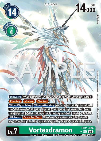 Vortexdramon [EX11-074] (Alternate Art) [Dawn of Liberator] | Total Play