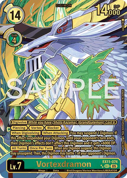 Vortexdramon [EX11-074] (Rare Pull) [Dawn of Liberator] | Total Play