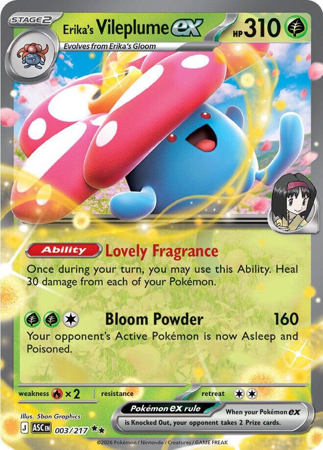 Erika's Vileplume ex (003/217) [Mega Evolution: Ascended Heroes] | Total Play