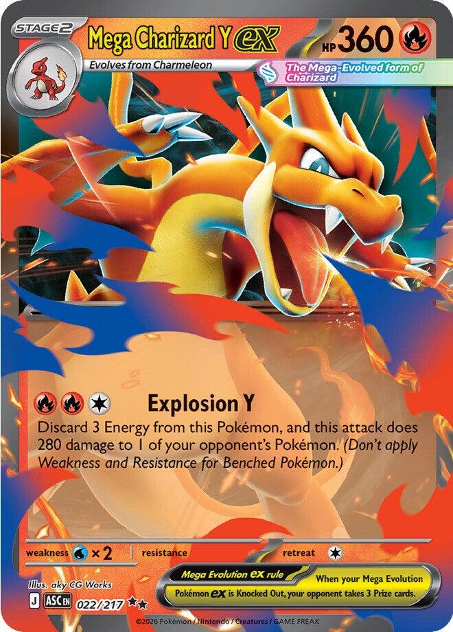 Mega Charizard Y ex (022/217) [Mega Evolution: Ascended Heroes] | Total Play