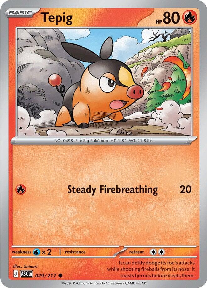 Tepig (029/217) [Mega Evolution: Ascended Heroes] | Total Play