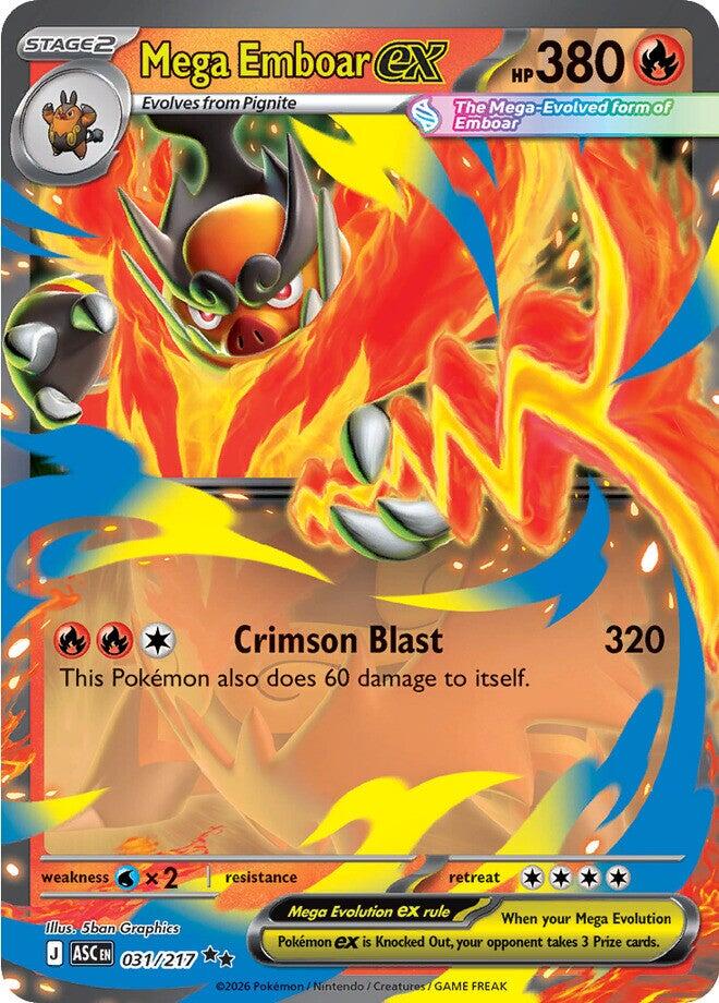 Mega Emboar ex (031/217) [Mega Evolution: Ascended Heroes] | Total Play