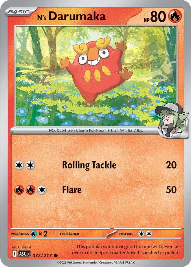 N's Darumaka (032/217) [Mega Evolution: Ascended Heroes] | Total Play