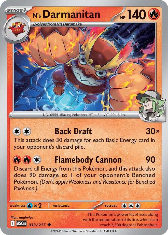 N's Darmanitan (033/217) [Mega Evolution: Ascended Heroes] | Total Play