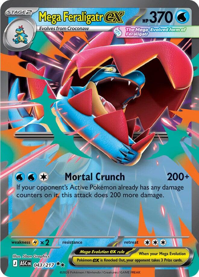 Mega Feraligatr ex (043/217) [Mega Evolution: Ascended Heroes] | Total Play