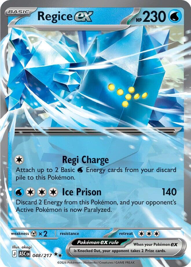 Regice ex (048/217) [Mega Evolution: Ascended Heroes] | Total Play