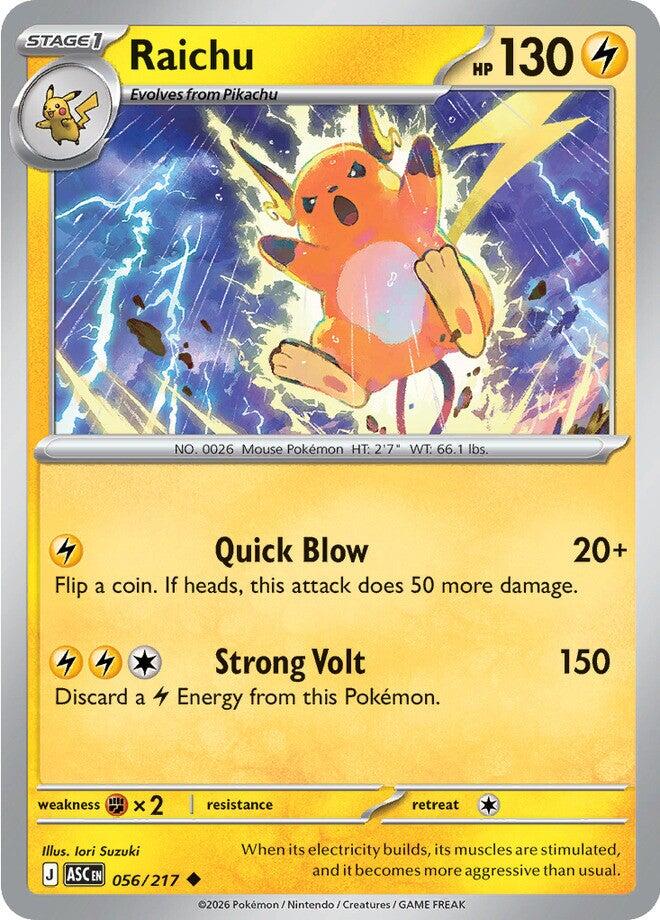 Raichu (056/217) [Mega Evolution: Ascended Heroes] | Total Play