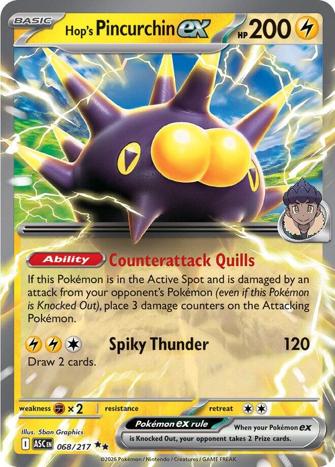 Hop's Pincurchin ex (068/217) [Mega Evolution: Ascended Heroes] | Total Play