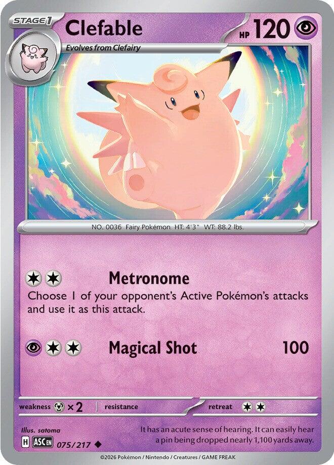Clefable (075/217) [Mega Evolution: Ascended Heroes] | Total Play