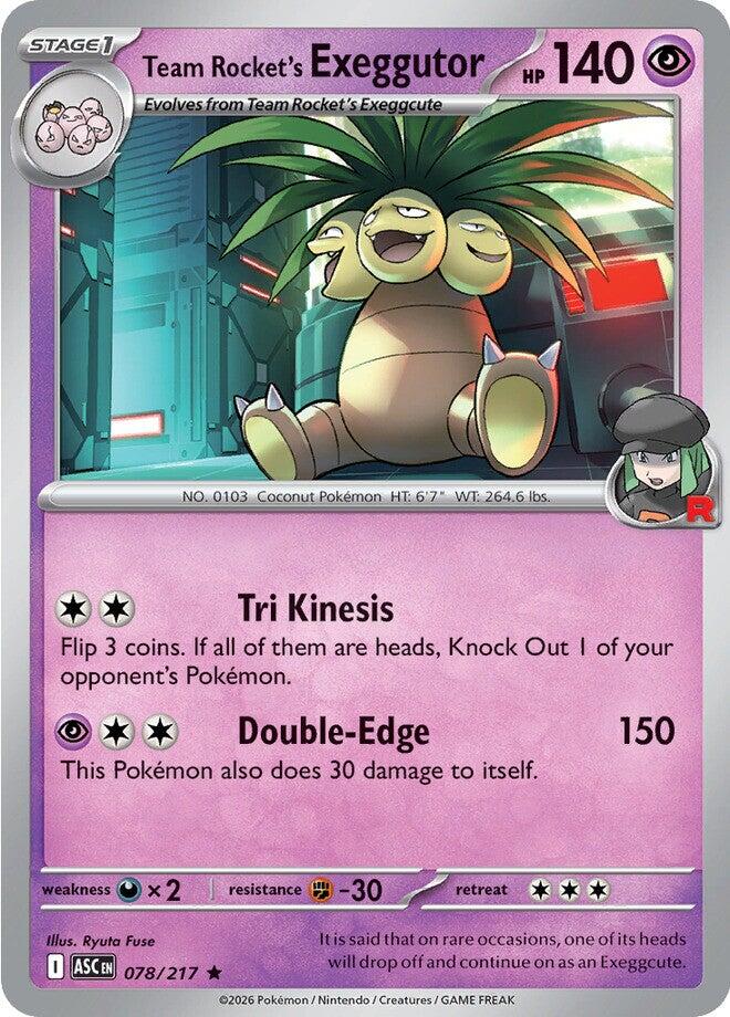 Team Rocket's Exeggutor (078/217) [Mega Evolution: Ascended Heroes] | Total Play