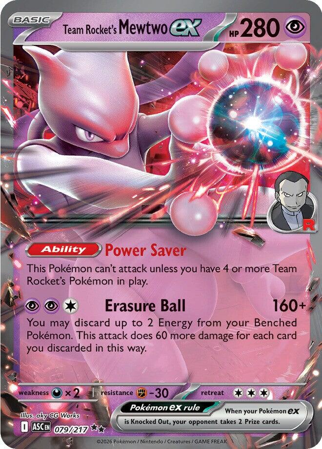 Team Rocket's Mewtwo ex (079/217) [Mega Evolution: Ascended Heroes] | Total Play