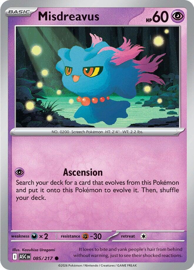 Misdreavus (085/217) [Mega Evolution: Ascended Heroes] | Total Play