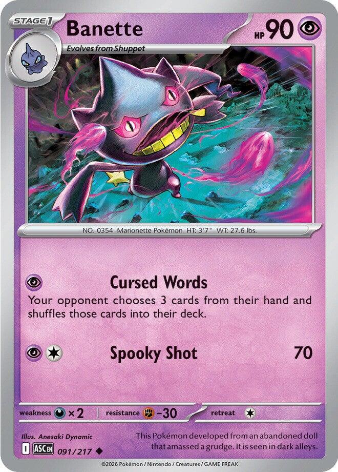 Banette (091/217) [Mega Evolution: Ascended Heroes] | Total Play