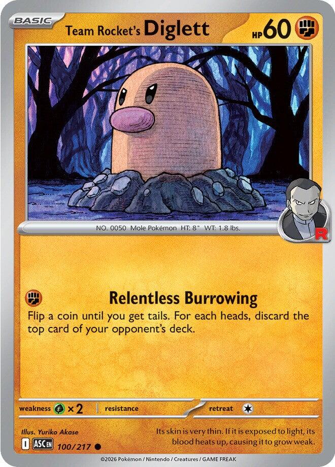 Team Rocket's Diglett (100/217) [Mega Evolution: Ascended Heroes] | Total Play