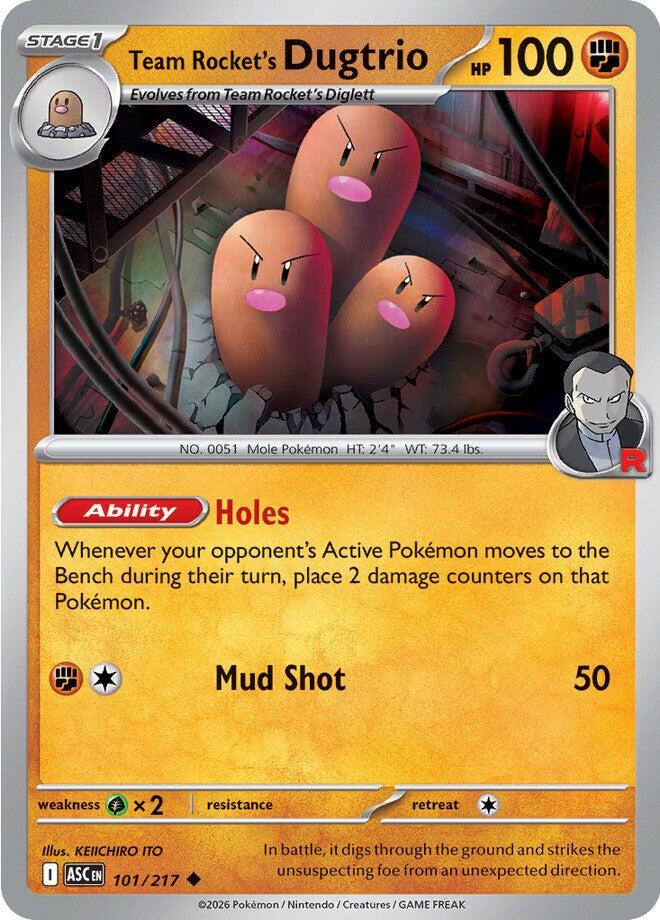 Team Rocket's Dugtrio (101/217) [Mega Evolution: Ascended Heroes] | Total Play