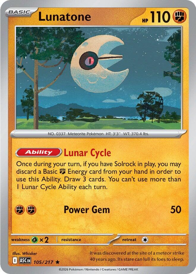 Lunatone (105/217) [Mega Evolution: Ascended Heroes] | Total Play