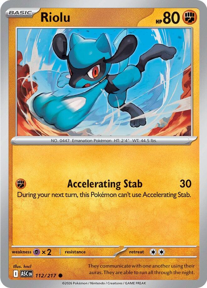 Riolu (112/217) [Mega Evolution: Ascended Heroes] | Total Play