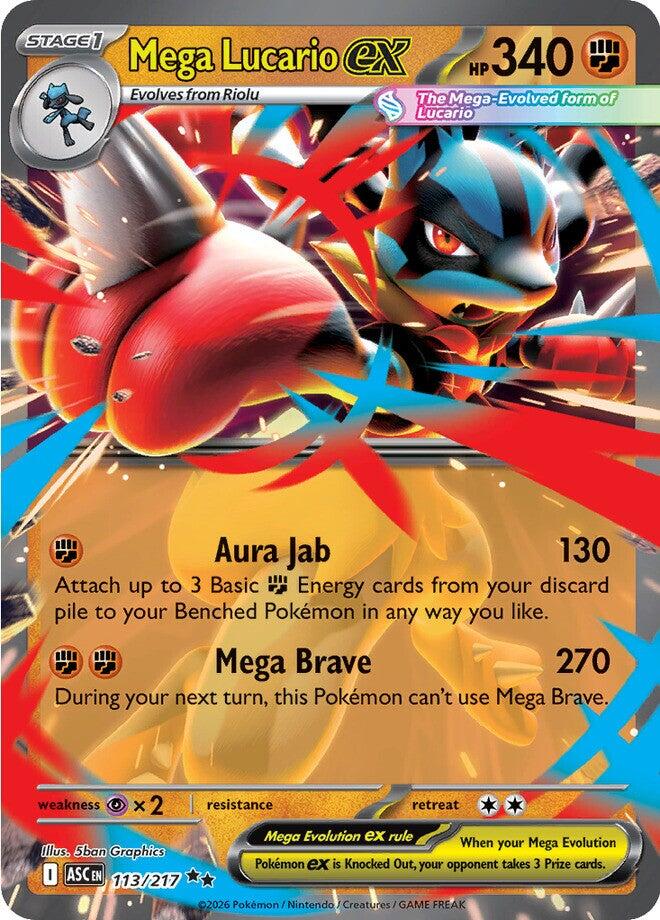 Mega Lucario ex (113/217) [Mega Evolution: Ascended Heroes] | Total Play