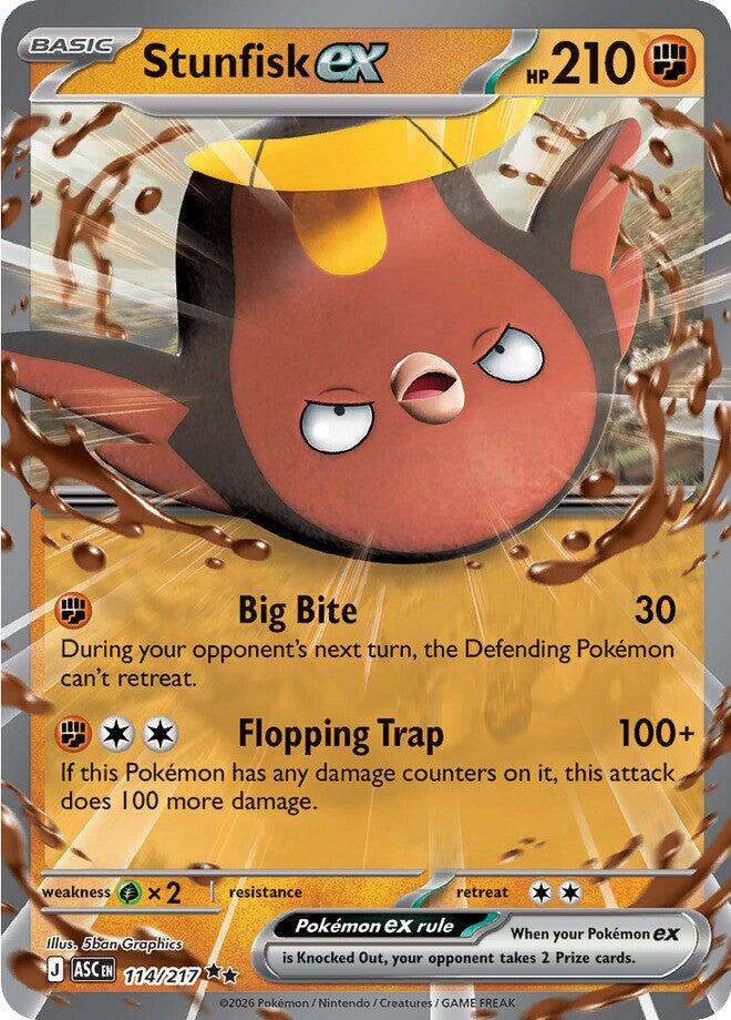Stunfisk ex (114/217) [Mega Evolution: Ascended Heroes] | Total Play