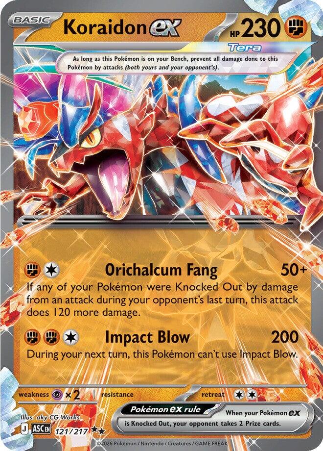 Koraidon ex (121/217) [Mega Evolution: Ascended Heroes] | Total Play