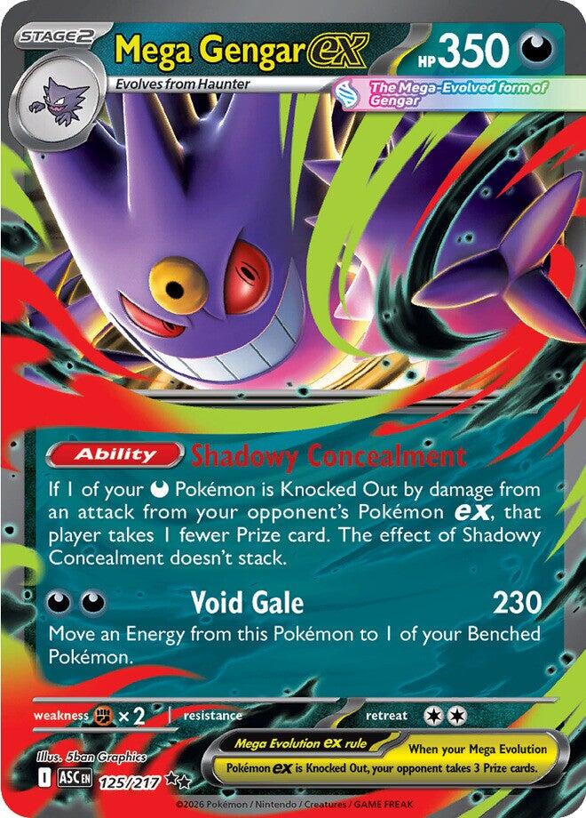 Mega Gengar ex (125/217) [Mega Evolution: Ascended Heroes] | Total Play