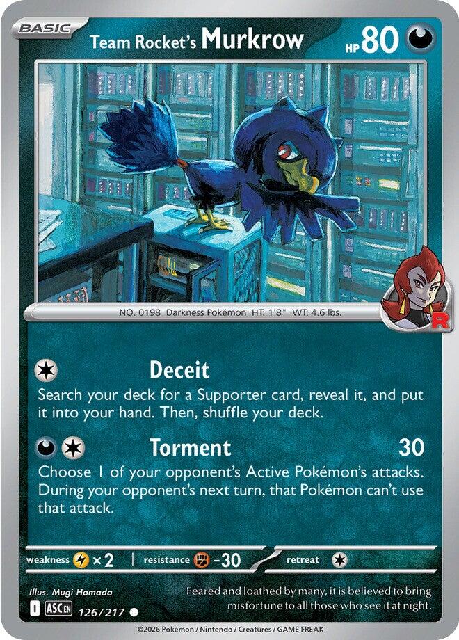 Team Rocket's Murkrow (126/217) [Mega Evolution: Ascended Heroes] | Total Play