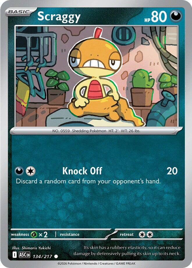 Scraggy (134/217) [Mega Evolution: Ascended Heroes] | Total Play