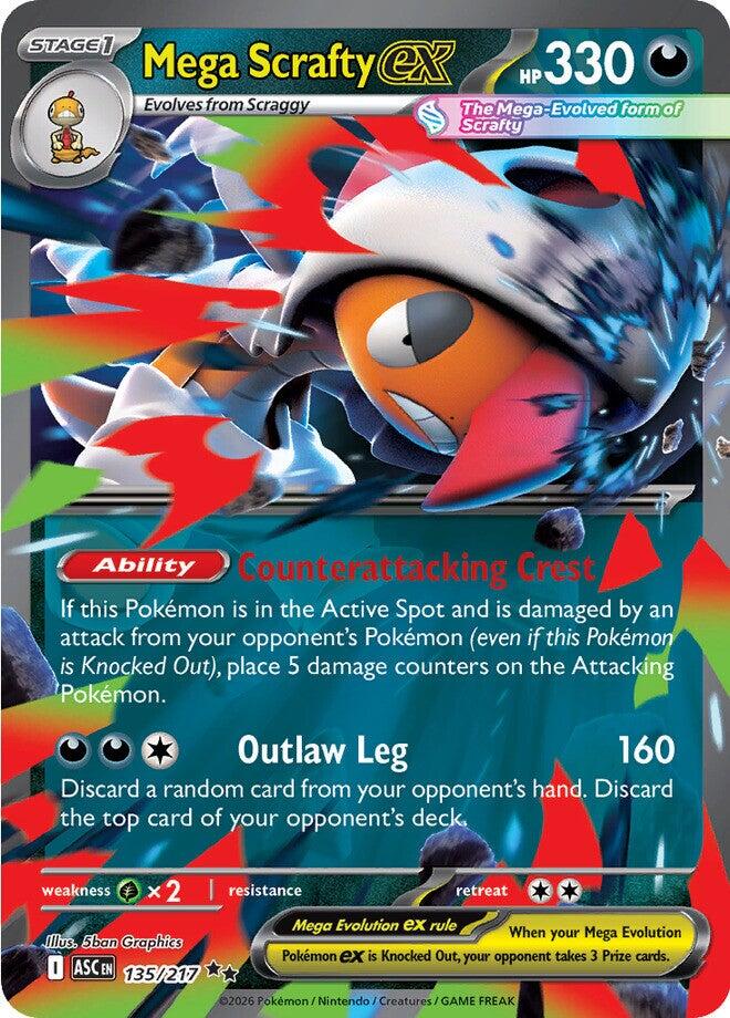 Mega Scrafty ex (135/217) [Mega Evolution: Ascended Heroes] | Total Play
