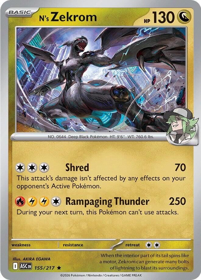 N's Zekrom (155/217) [Mega Evolution: Ascended Heroes] | Total Play