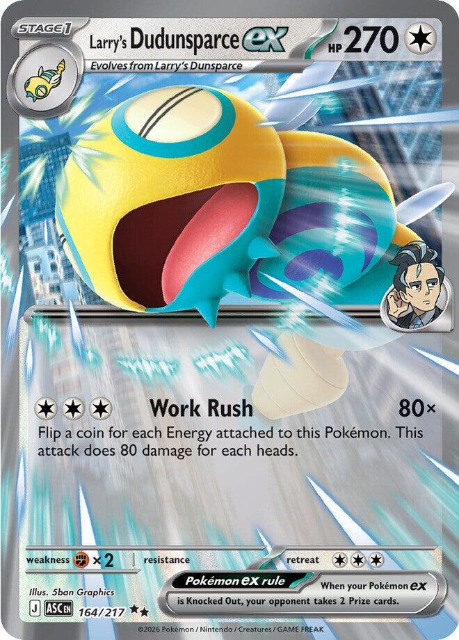 Larry's Dudunsparce ex (164/217) [Mega Evolution: Ascended Heroes] | Total Play