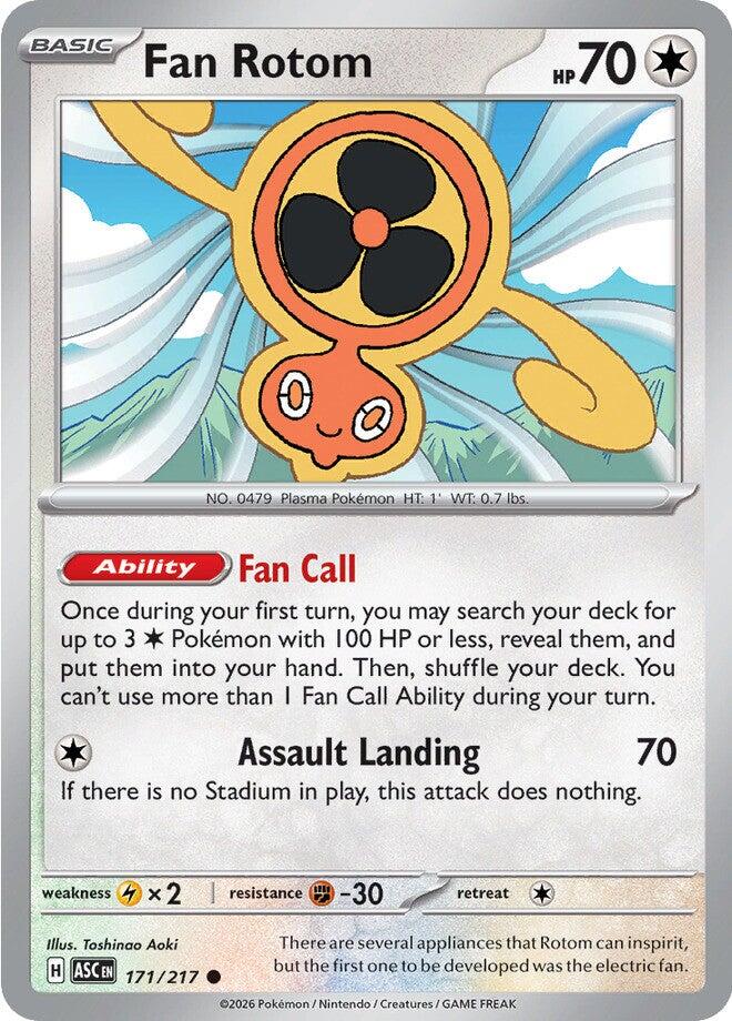 Fan Rotom (171/217) [Mega Evolution: Ascended Heroes] | Total Play