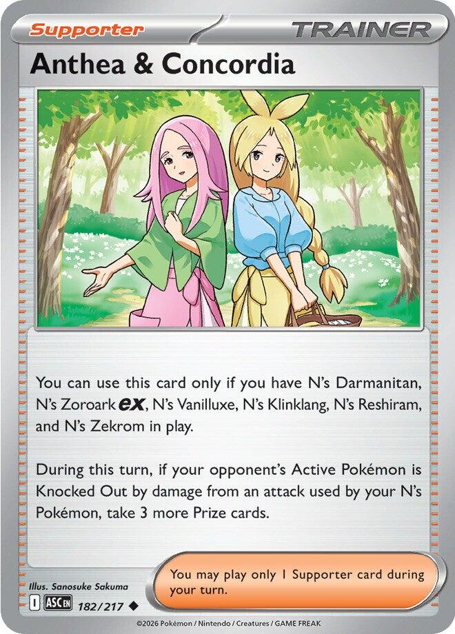 Anthea & Concordia (182/217) (Reverse Holo) [Mega Evolution: Ascended Heroes] | Total Play