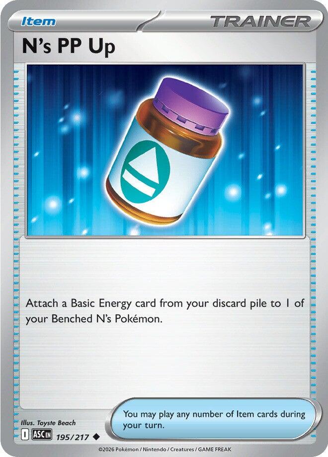 N's PP Up (195/217) [Mega Evolution: Ascended Heroes] | Total Play