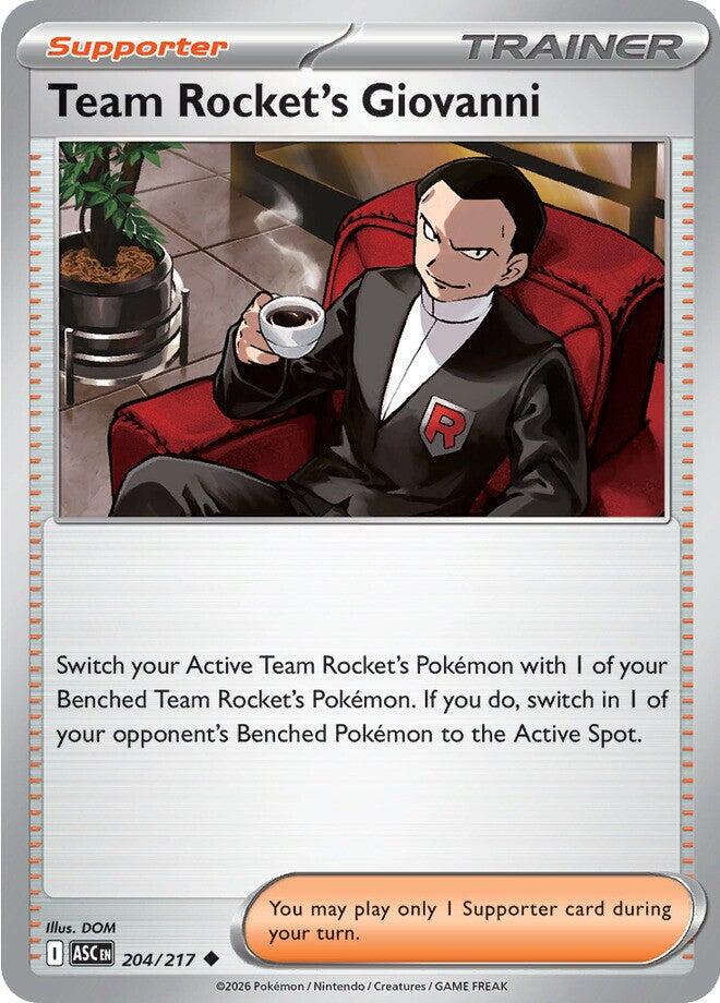 Team Rocket's Giovanni (204/217) [Mega Evolution: Ascended Heroes] | Total Play