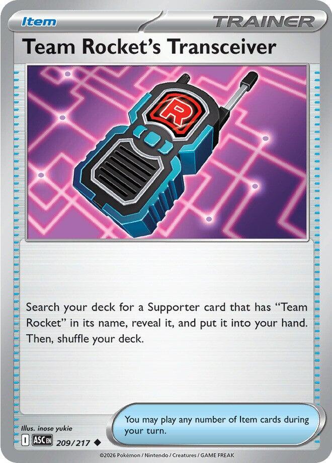 Team Rocket's Transceiver (209/217) [Mega Evolution: Ascended Heroes] | Total Play
