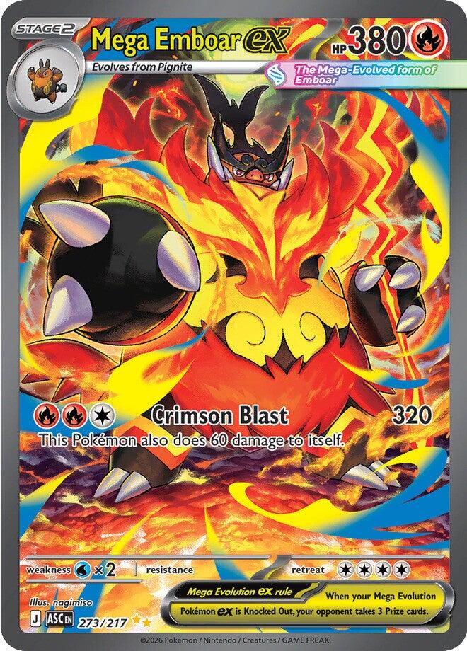 Mega Emboar ex (273/217) [Mega Evolution: Ascended Heroes] | Total Play