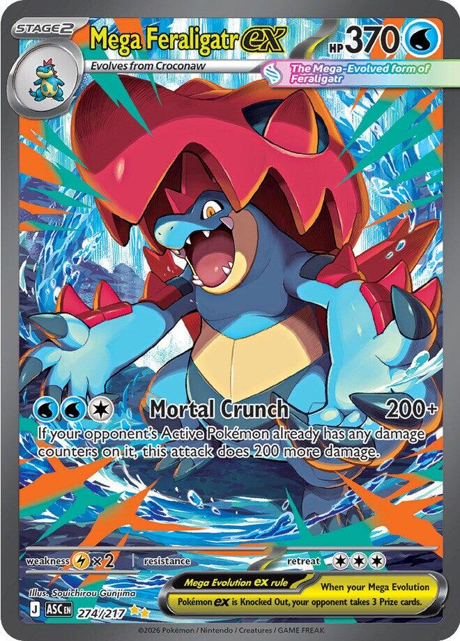 Mega Feraligatr ex (274/217) [Mega Evolution: Ascended Heroes] | Total Play