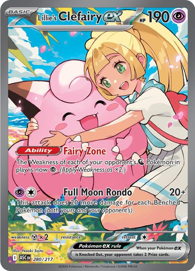 Lillie's Clefairy ex (280/217) [Mega Evolution: Ascended Heroes] | Total Play
