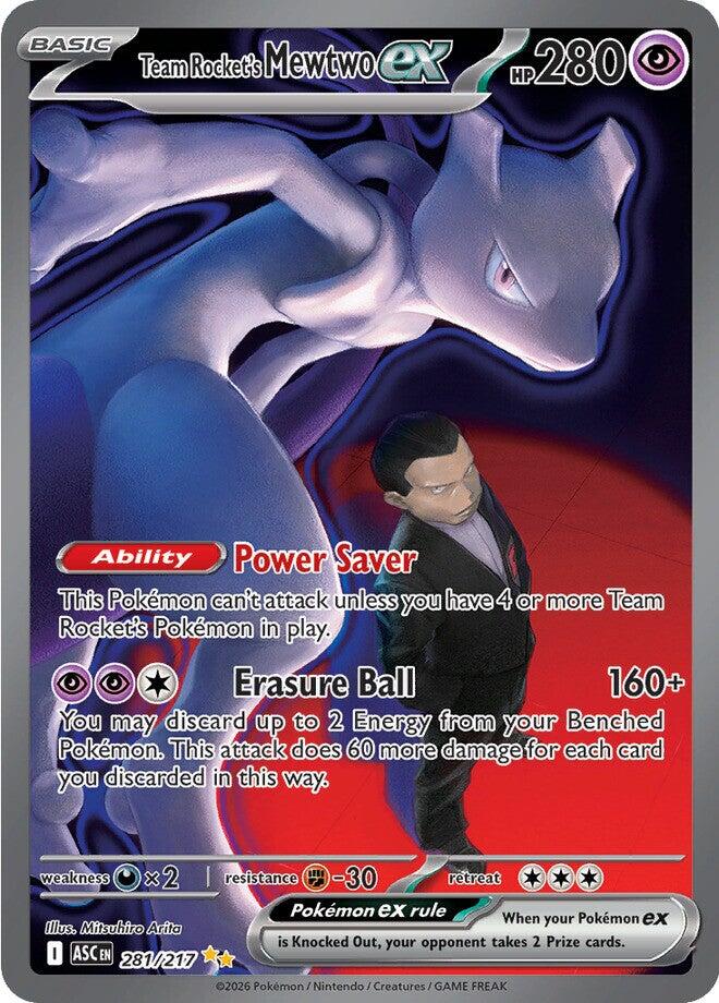 Team Rocket's Mewtwo ex (281/217) [Mega Evolution: Ascended Heroes] | Total Play